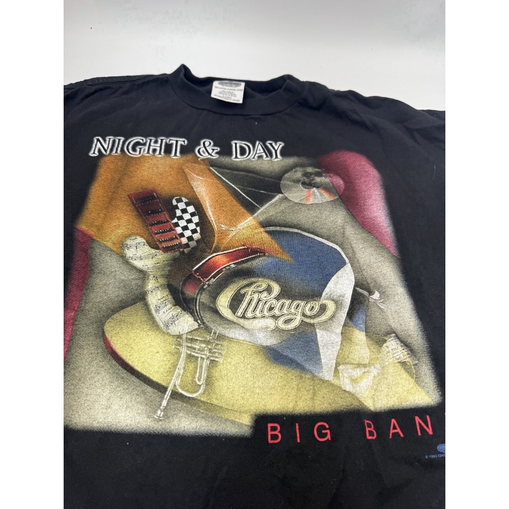 Winterland T-Shirt Men's Vintage Black XL Chicago Band 1995 Tour Graphic Print